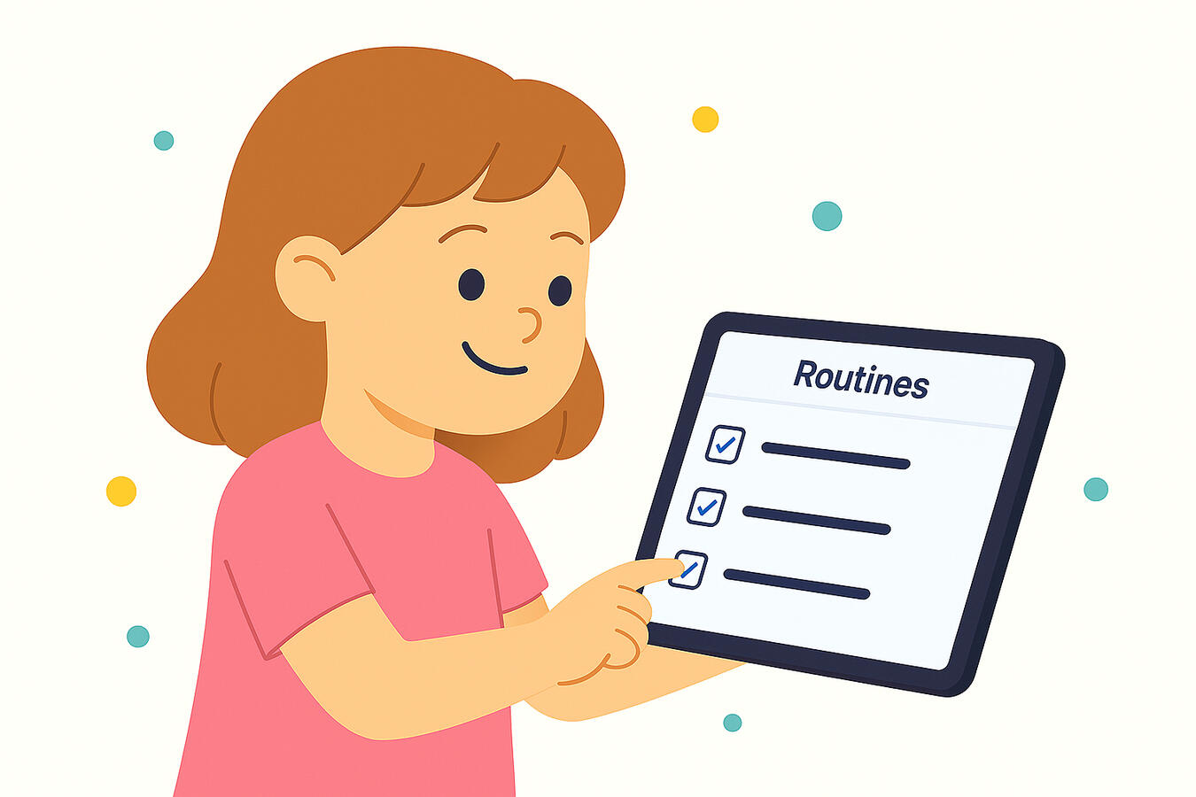 2. Configure rotinas personalizadas para cada criança – de forma simples e rápida!